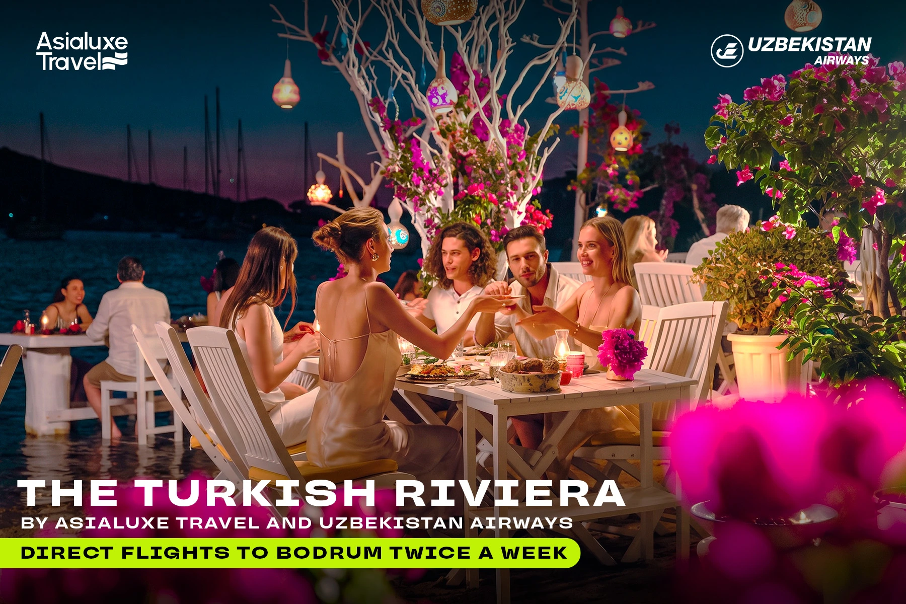 Turkish Riviera by Asialuxe Travel and Uzbekistan Airways: Direct Flights to Bodrum Twice a Week